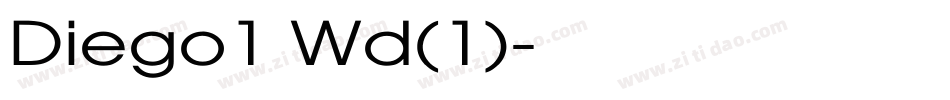 Diego1 Wd(1)字体转换